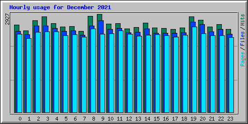 Hourly usage for December 2021